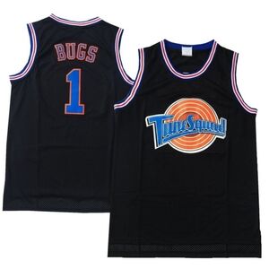 Bugs Bunny Tune Squad Jersey Space Jam Basketball Movie Costume Black Size M